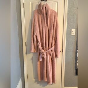 Cozy Pink Robe with Belt